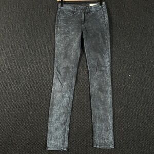 Rag‎ Bone Legging Skinny Jeans Women's 25 Acid Wash Denim Blue Black
